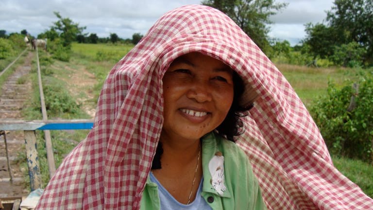 Tiths Ehefrau Savang Krem – sie haben sich im Arbeitslager der Roten Khmer kennengelernt.