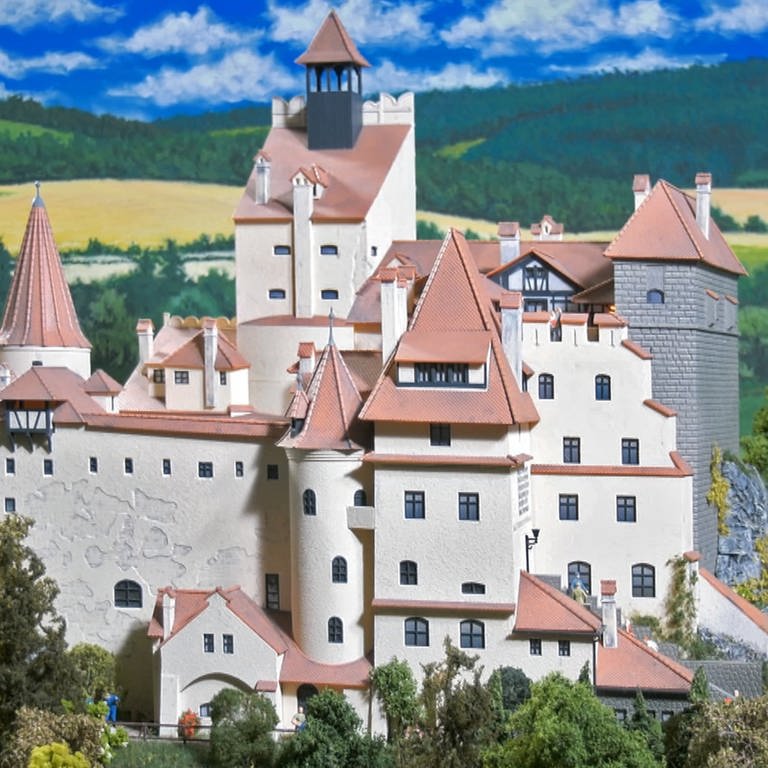 Im letzten Jahr schon als Modellstudie gezeigt: Schloss Bran von Faller.