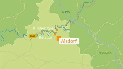 Alsdorf - Karte
