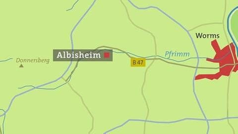 Karte von Albisheim