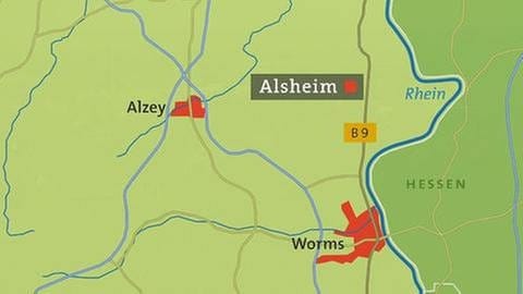 Karte Alsheim