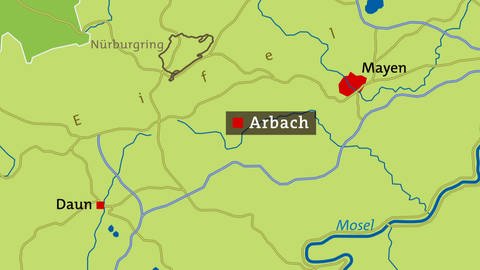 Karte Arbach