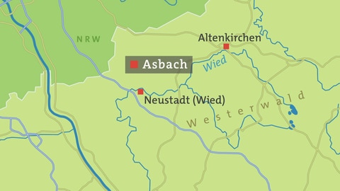 Hierzuland Asbach, Karte