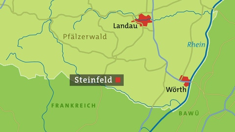 Steinfeld Karte (Foto: SWR)