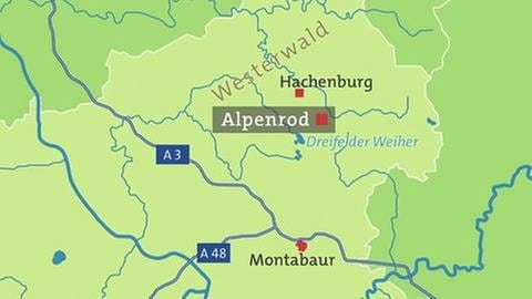 Alpenrod -  Karte