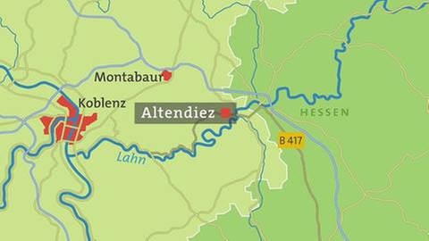 Karte Altendiez