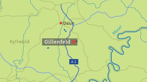 Gillenfeld Karte (Foto: SWR)