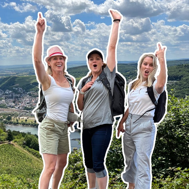 Elly und ihre Freundinnen machen die Ringtour in Rüdesheim.