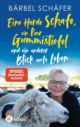 Buchcover: Eine Herde Schafe, ein Paar Gummistiefel und ein anderer Blick aufs Leben