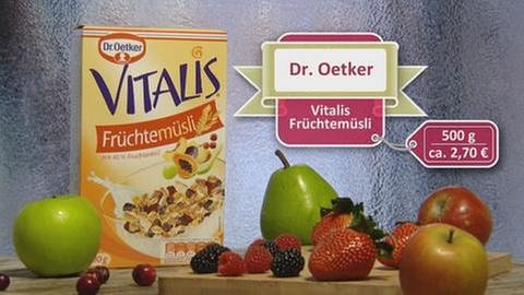 Vitalis Früchtemüsli Dr. Oetker (Foto: WDR, WDR -)