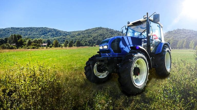 Traktor auf Feld (Foto: dpa Bildfunk, dpa Bildfunk -)