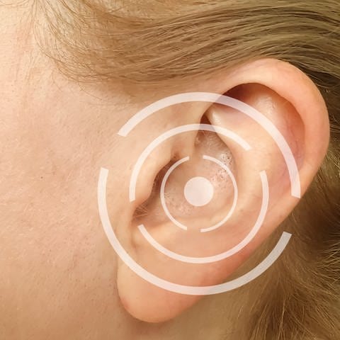 Ohr mit Tinnitus