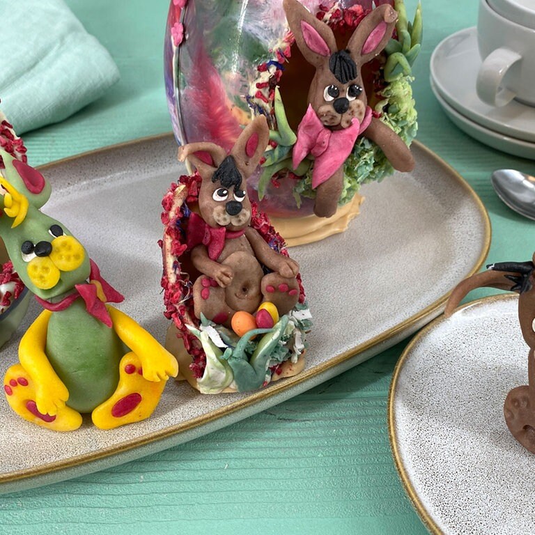 Marzipanfiguren modellieren für Ostern - Rezepte - ARD-Buffet - TV