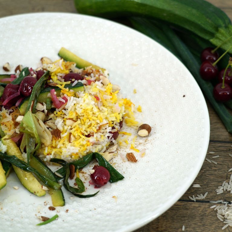 Persischer Reis mit Zucchini