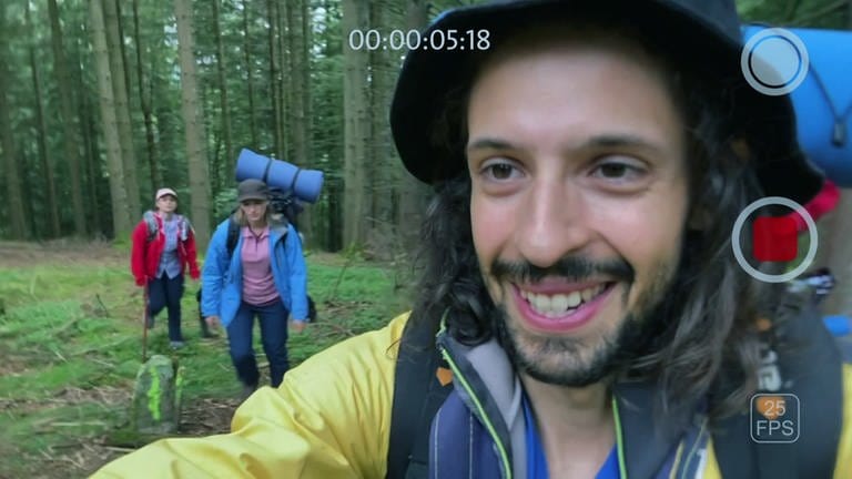 Videobild von Alberts neuestem Clip über die Wildniswanderung (Foto: SWR)