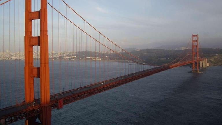 Golden Gate Bridge - Wahrzeichen von San Francisco (Foto: SWR, SWR - Alexander Schweitzer)