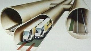 Tunnelsystem im Eurotunnel (Foto: SWR, SWR -)