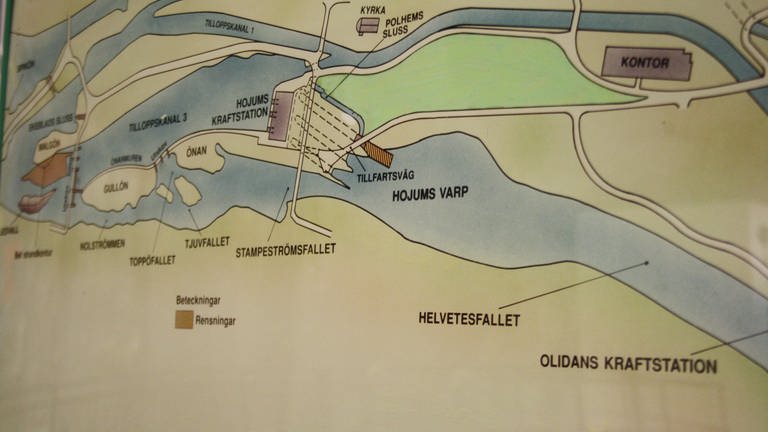 Das erste Wasserkraftwerk Schwedens heißt "Olidan" und wurde 1912 eröffnet. (Foto: SWR, Hagen von Ortloff)