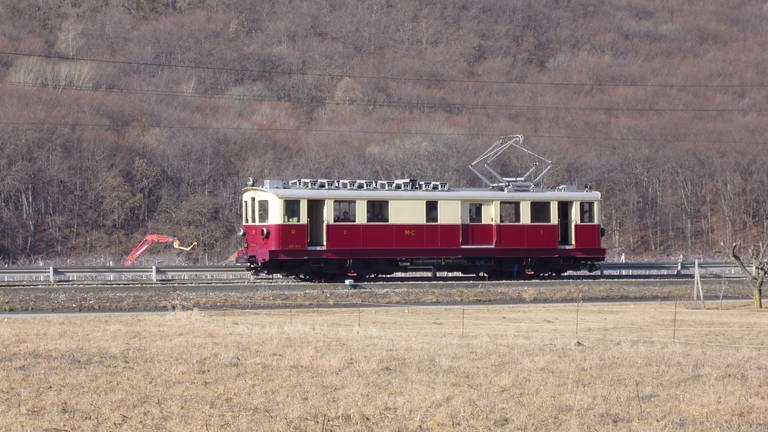 Lokomotive Nummer 32 von 1921 vom Verein Nostalgie-Bahn des Trient-Tals (Foto: SWR, Alexander Schweitzer)