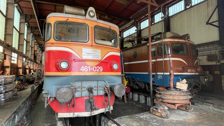 Lokomotiven der Baureihe 461 in der Werkstatt in Bar (Foto: SWR, Michael Mattig-Gerlach)