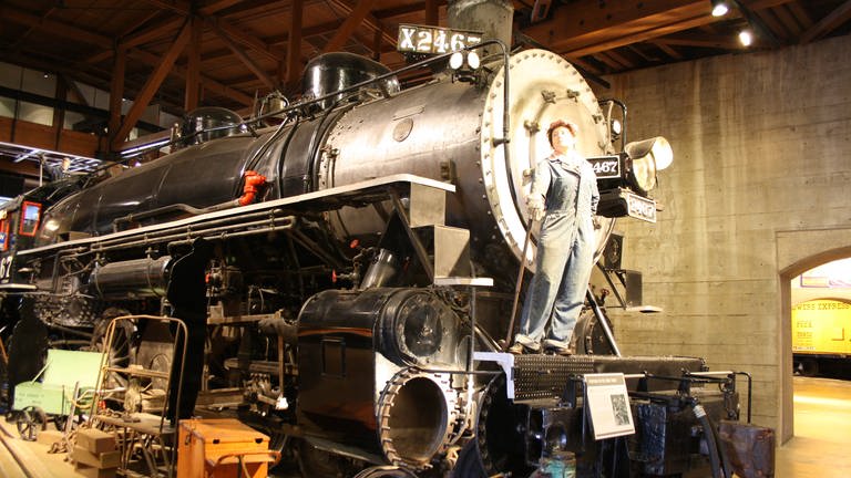 Dampflok X 2467 im California State Railroad Museum (Foto: SWR, Hagen v. Ortloff)