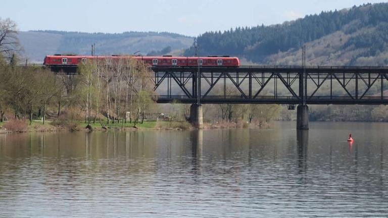 Ein Brücken-Unikat: die kombinierte Eisenbahn- und Straßenbrücke bei Bullay. Oben fahren die Züge und unten die Autos. (Foto: SWR, SWR - Bernhard Foos)