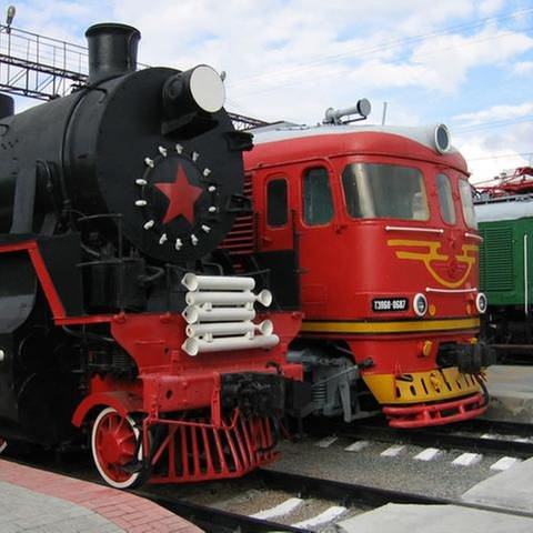 Im Eisenbahnmuseum von Novosibirsk, der größten Stadt Sibiriens. (Foto: SWR, SWR - Harald Kirchner)