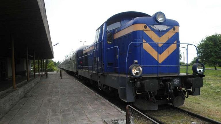 Der Classic Courier unterwegs auf der Haffuferbahn am Frischen Haff im Nordosten Polens (Foto: SWR, SWR - Grit Merten)