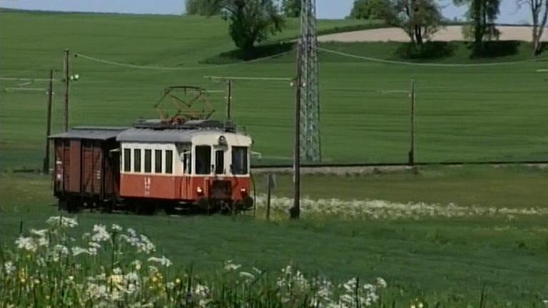Ein Oldtimerwagen der Traunseebahn aus den 20er Jahren. (Foto: SWR, SWR -)