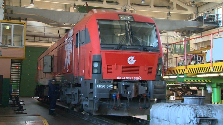 Vierachsige Dieselelektrolokomotive (2002-2011) von Siemens (Foto: SWR, Michael Mattig-Gerlach)