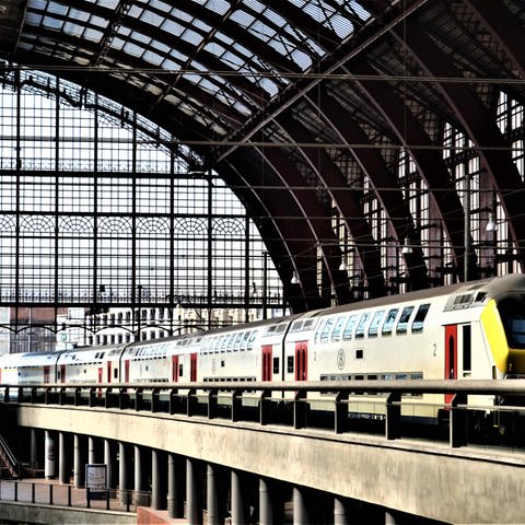 Die oberste Gleisebene in Antwerpen Centraalstation gehört ganz dem Regional- und Nahverkehr. (Foto: SWR, Helmut Frei)