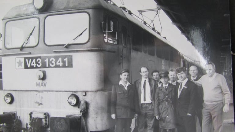 Ein Sonderzug von Bundenthal nach Budapest, organisiert von Fritz Gabriel, einem der Originale der Eisenbahnfreunde Dahn e.V. (Foto: (privat))