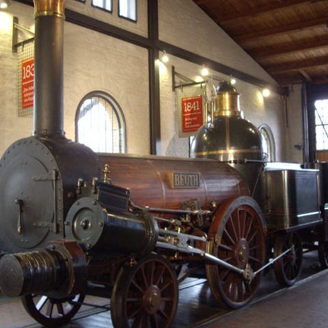 Borsig Lok "BEUTH" Nr. 24, Baujahr 1842 - Original-Nachbau von 1912 (Foto: SWR, Alexander Schweitzer)