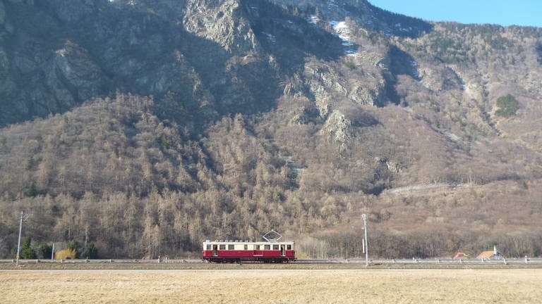Lokomotive Nummer 32 von 1921 vom Verein Nostalgie-Bahn des Trient-Tals (Foto: SWR, Alexander Schweitzer)