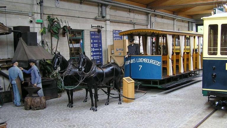Pferdestraßenbahn im Straßenbahnmuseum (Foto: SWR, SWR - Wolfgang Drichelt)