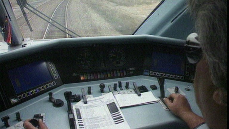 Deutsche ICE-Technik testweise auf amerikanischen Gleisen: letztendlich ohne Erfolg. den Zuschlag bekam eine kanadisch-französische Bahngesellschaft. (Foto: SWR, Susanne Mayer-Hagmann)