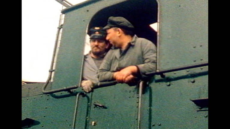Lokführer und Heizer der EFZ. (Film von 1983) (Foto: SWR)