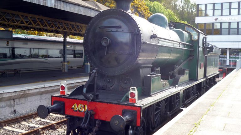 In Waterford erwartet uns eine Überraschung: Die gut 90 Jahre alte Lokomotive gehört der „Railway Preservation Society of Ireland“ (Foto: SWR, SWR)