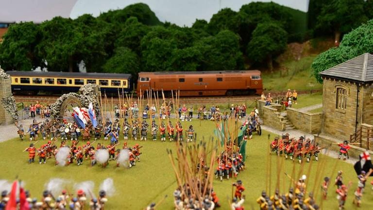 …und die English Civil War Society stellt eine Schlacht aus dem 17. Jahrhundert nach. (Foto: SWR, SWR - Harald Kirchner)