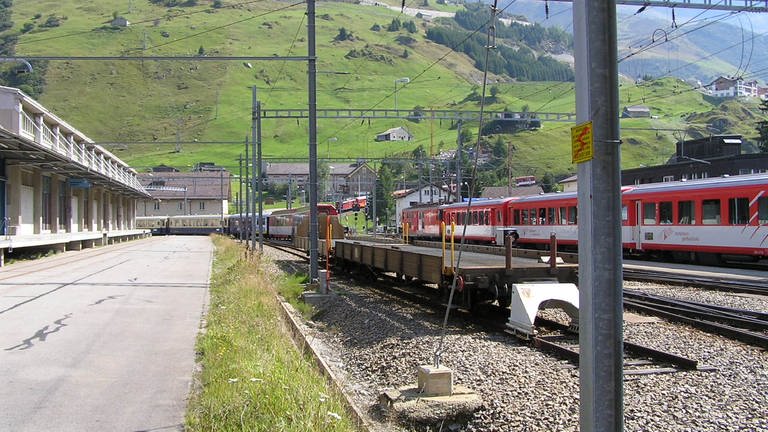 Impressionen der Strecke von Andermatt nach Reichenau-Tamins (Foto: SWR)
