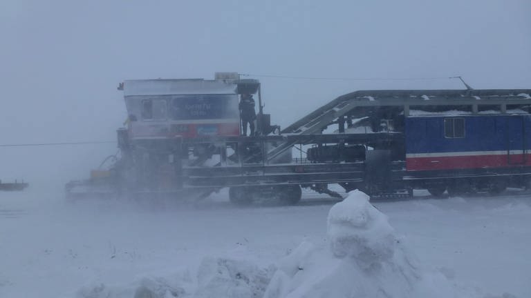 Die Polarbahngleise sind Temperaturspitzen zwischen minus 60°C im Winter und plus 30° im Sommer ausgesetzt. (Foto: MedienKontor / Wolfgang Mertin)