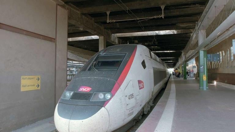 Ein TGV steht auf Gleis 1 im Hauptbahnhof Metz (Foto: SWR, SWR - Ingo Behring)