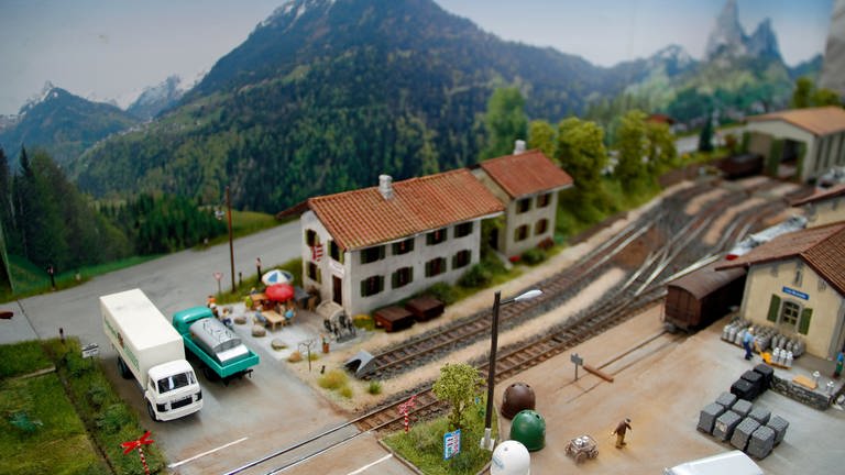 Modellbahn in ländlicher Gegend (Foto: SWR, SWR - Wolfgang Drichelt)