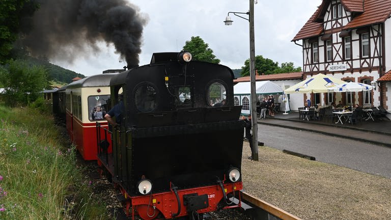 Ausgangspunkt der Härtsfeld-Museumsbahn ist der Bahnhof Neresheim auf der schwäbischen Ostalb. (Foto: SWR, Bettina Bansbach)