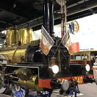Diese Lokomotive hier wurde 1882 von Forquenot gebaut und war zwischen Paris und Orléans unterwegs. (Foto: SWR, SWR - Alexander Schweitzer)