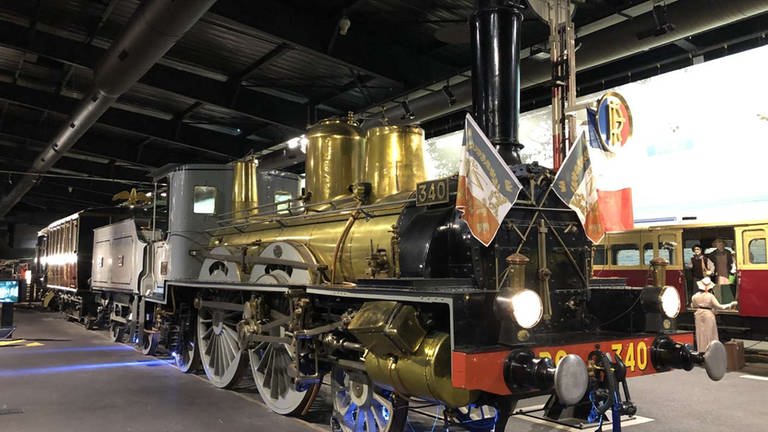 Diese Lokomotive hier wurde 1882 von Forquenot gebaut und war zwischen Paris und Orléans unterwegs. (Foto: SWR, SWR - Alexander Schweitzer)