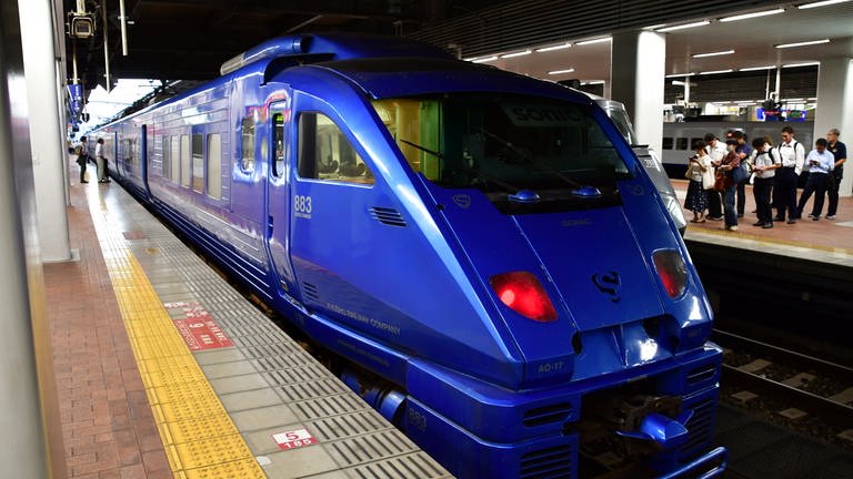 Ein Expresszug in Hakata Station (Foto: SWR, Harald Kirchner)