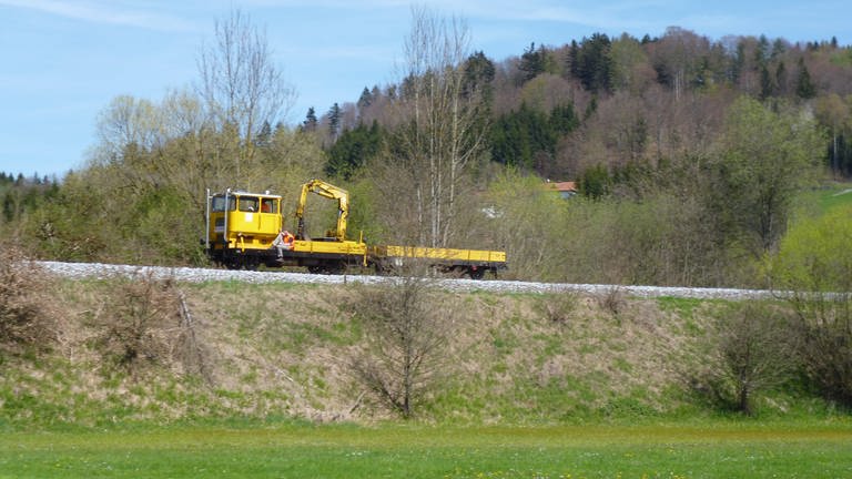 SKL Bauzug bei der Streckenkontrolle (Foto: SWR, Alexander Schweitzer)