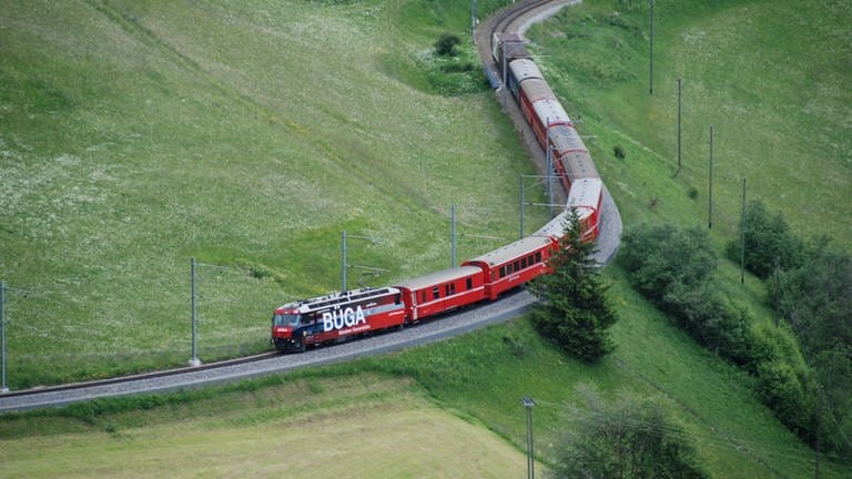 Albulastrecke bei Bergün (Foto: SWR, Hagen v. Ortloff)