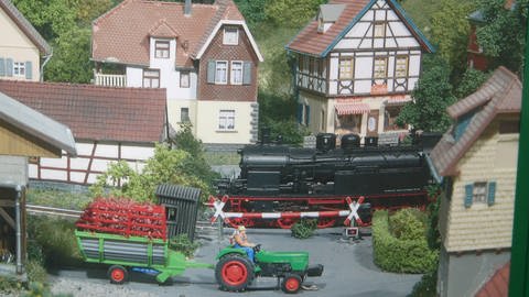 Bahnübergang in Glauberg